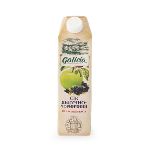 Sula Galicia ābolu-melleņu 100% 1l