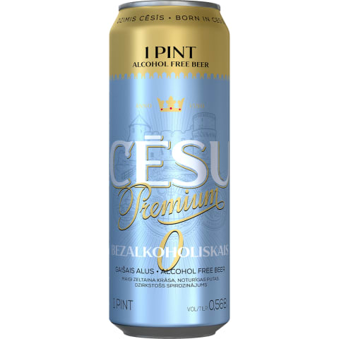 Alus Cēsu Premium bezalkoholisks 0,568l