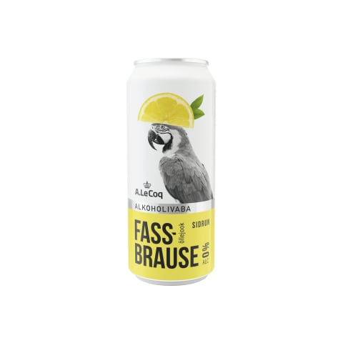 Alkoholivaba õlu Fassbrause Lemon, A. LE COQ, 500 ml