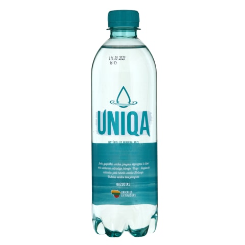 Gazuotas mineralinis vanduo UNIQA, 500ml
