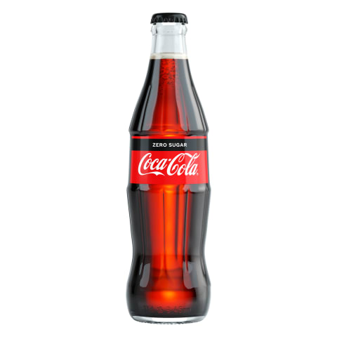 Gāzēts dzēr. Coca-Cola Zero stikla pud. 0,33l