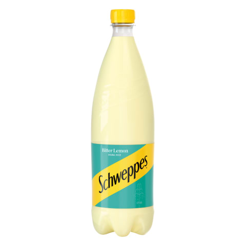 Karboniseeritud karastusjook Schweppes Bitter Lemon suhkru ja magusainega 1l