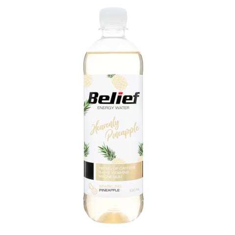 Energiavesi Ananassi, BELIEF, 530 ml
