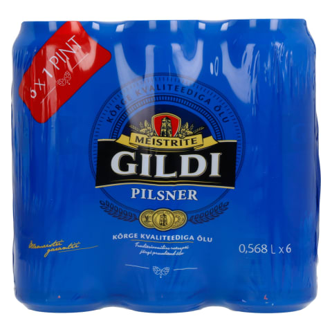 Õlu Meistrite Gildi Pilsner 4,5% 0,568l 6pakk