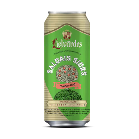 Sidrs Lielvārdes Craft saldais 4,8% 0,5l