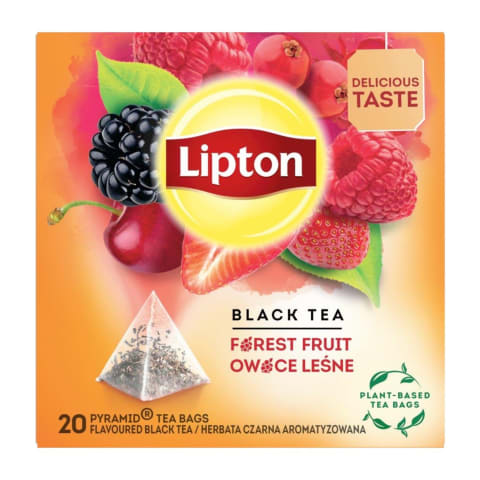 Melnā tēja Lipton ar meža ogām 34g