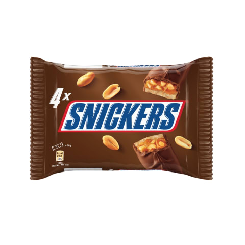 Šokolaadibatoon Snickers 4-pakk 200g