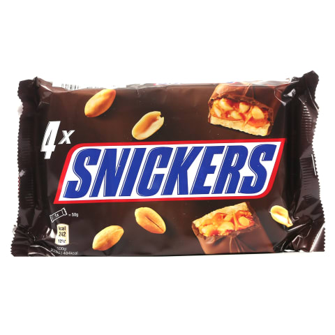 Šokolādes batoniņš Snickers 4paka 200g