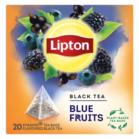 Juodoji arbata LIPTON BLUE FRUIT, 20 pak.