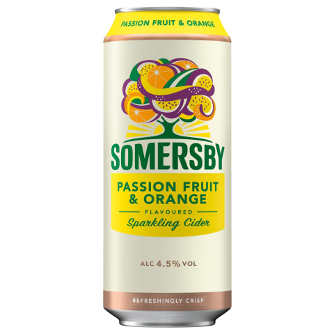 Sidrs Somersby Passionfruit&Orange 4,5% 0,5l