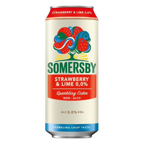 Alk.vaba siider Somersby Strawberry&Lime 0,5l