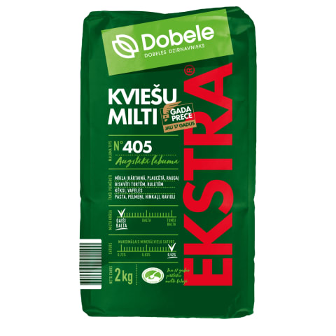 Kviešu milti Dobele ekstra 2kg