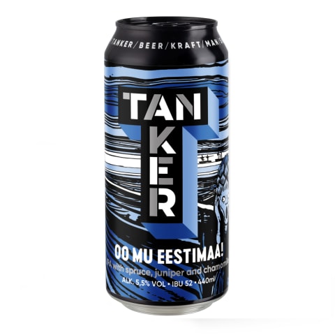 Tanker Oo mu Eestimaa hele õlu 5.5% vol 0.44L