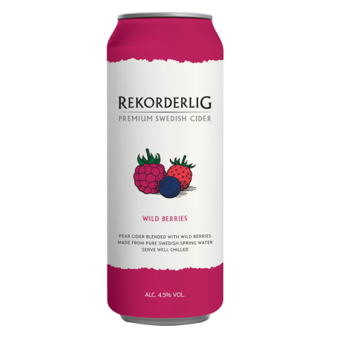 Siider Rekorderlig Cider Wildberries 4,5%vol 0,5l prk