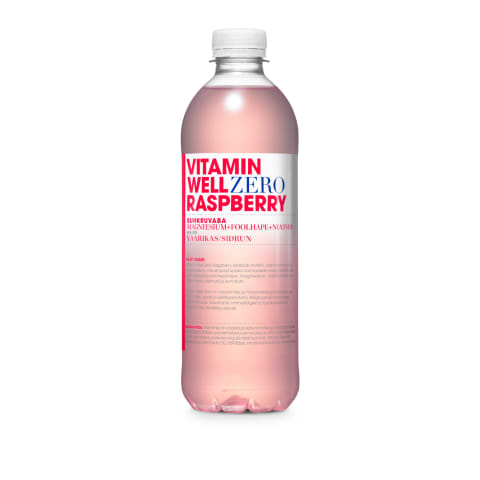 Vitamiinijook vaarika magusainetega Vitamin Well Zero 0,5l