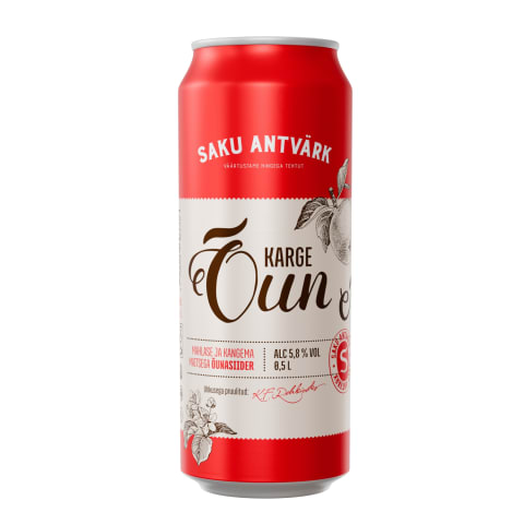 Siider Saku Antvärk Karge Õun 5,8%vol 0,5l