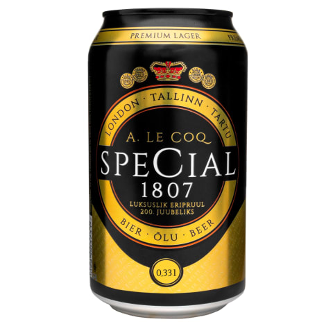 Õlu A. Le Coq Special 5,2%vol 0,33l purk