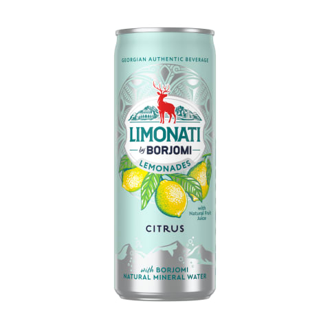 Karastusjook tsitruse maitseline Limonati Borjomi 0,33l purk