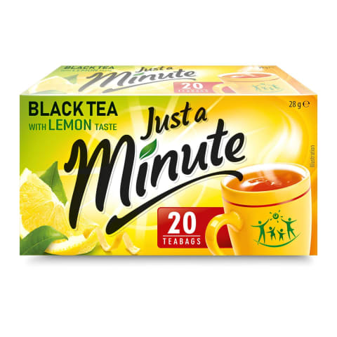 Tee must sidruniga Just a Minute 20x1,4g