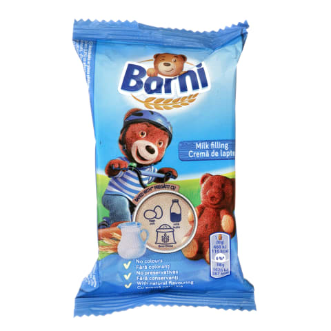 Cepums Lu Barni ar piena pildījumu 30g
