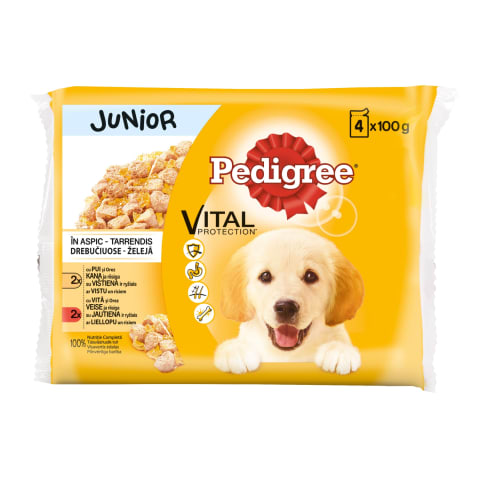 Suņu konservi Pedigree junior 100gx4