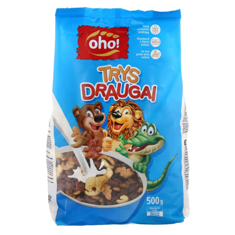 Sausi pusryčiai OHO TRYS DRAUGAI, 500 g