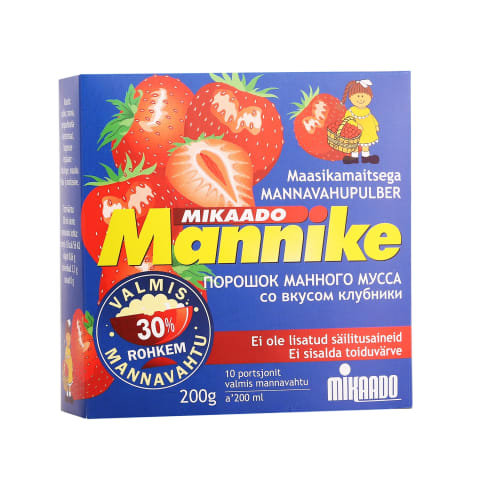 Mannavahupulber maasika Mikaado Mannike 200g