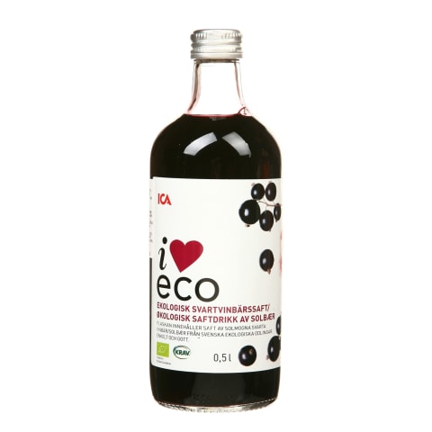 Juodųjų serbentų sirupas I LOVE ECO, 0,5l