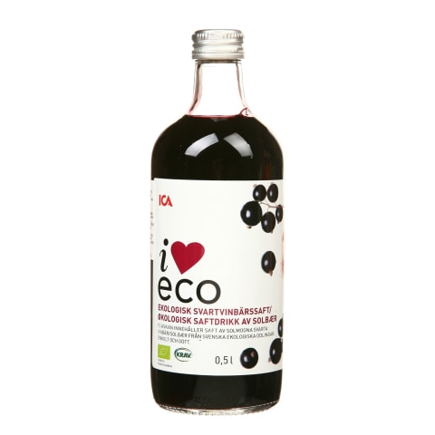 Ekol. juod. serben. sirupas I LOVE ECO, 0,5 l