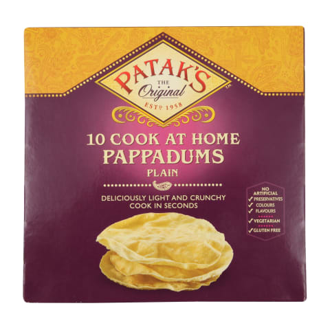 Papadums Pataks klasiskais 100g