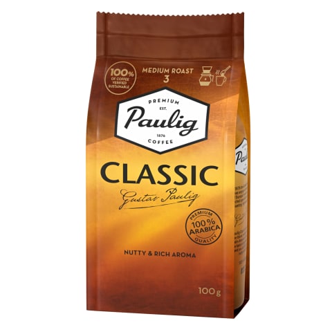 Jahvatatud filtrikohv Classic, PAULIG, 100 g