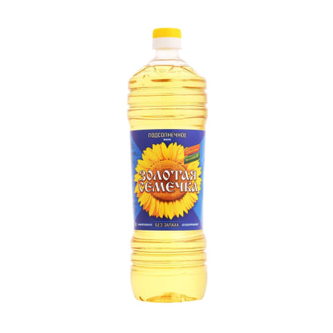 Saulespuķu eļļa Zolotaja Semecka rafinēta 1l