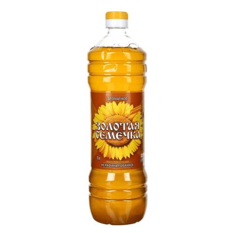 Saulespuķu eļļa Zolotaja Semecka neraf. 1l