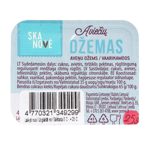 Aviečių džemas SKANOVĖ, 25 g