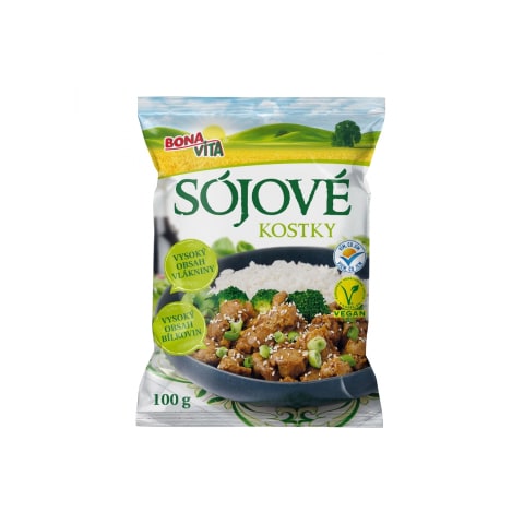 Sojų kubeliai BONA VITA, 100g