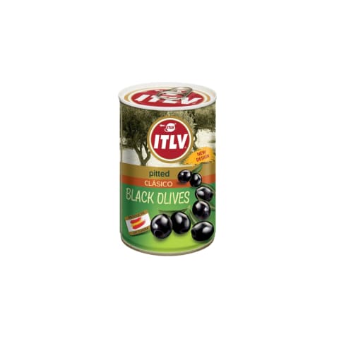 Melnās olīvas ITLV bez kauliņiem 300g / 110g