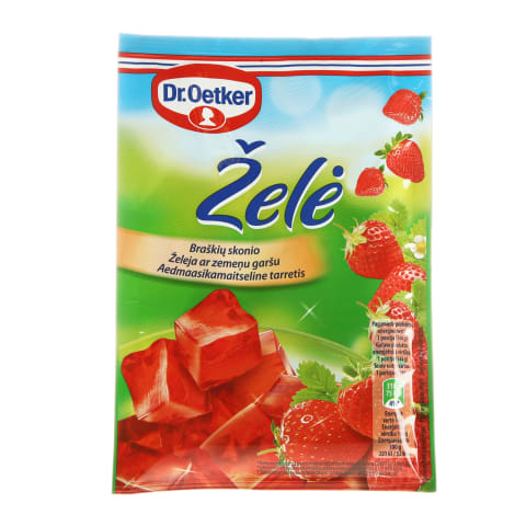 Braškių skonio želė DR.OETKER, 77g