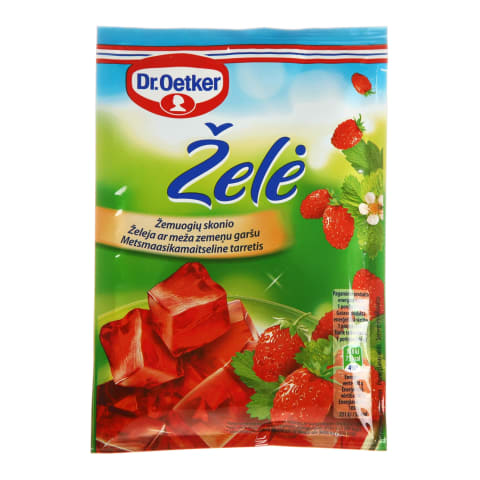 Žemuogių skonio želė DR.OETKER, 75g