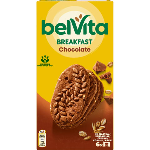 Täisteraküpsised šokolaadi Belvita 300g
