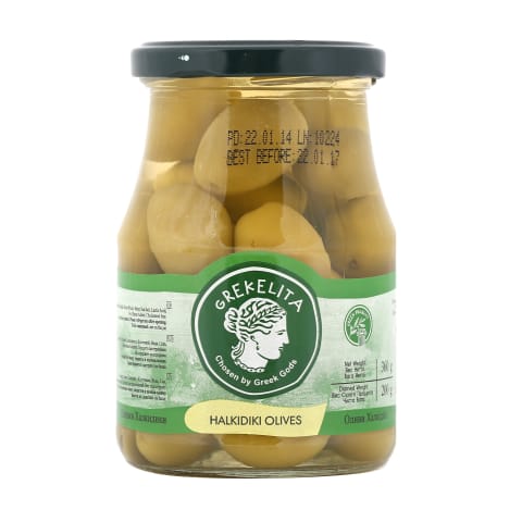 Zaļās olīvas Grekelita Haldiki 370g/200g