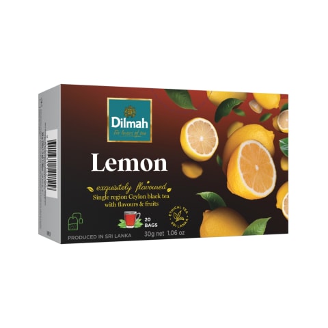 Melnā tēja Dilmah citronu 20x1,5g
