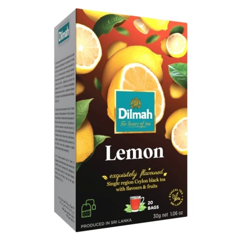 Melnā tēja Dilmah citronu 20x1,5g