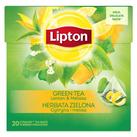 Žal. arbata LIPTON GREEN LEM MELISA 20 vnt