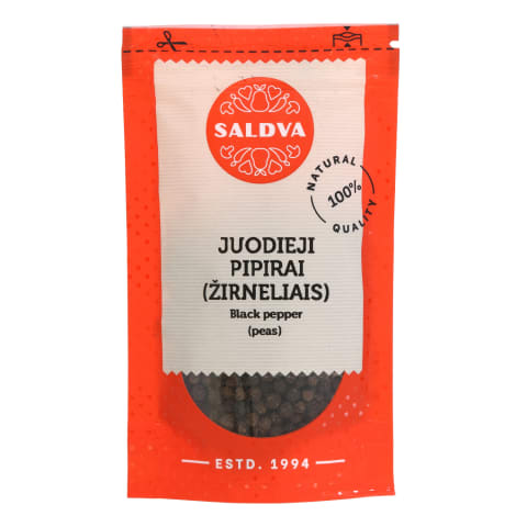 Juodieji pipirai SALDVA (žirneliais), 25g