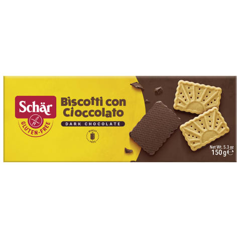 Cepumi Schar Biscotti ar šokolādi 150g