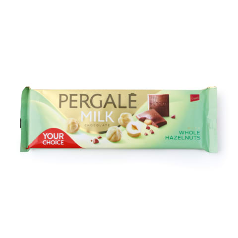 Piena šok. Pergale ar lazdu riekstiem 250g