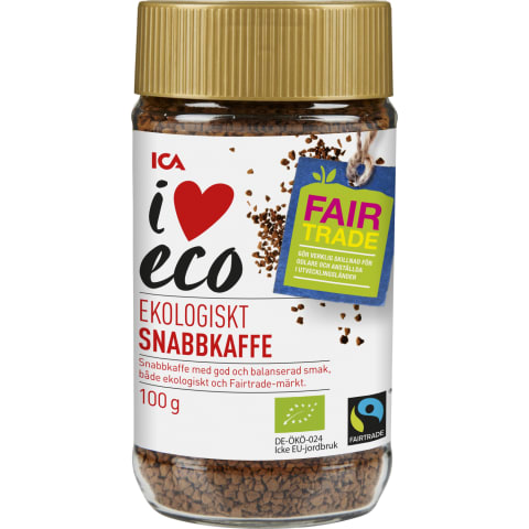 Šķīstošā kafija I Love Eco 100g