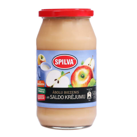 Biezenis Spilva ābolu ar saldo krējumu 500g