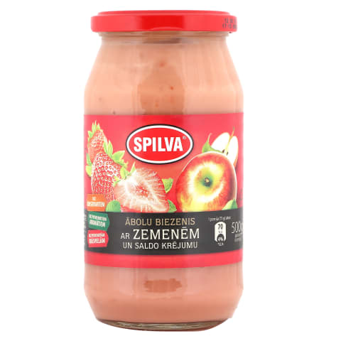 Biezenis Spilva ābolu zemeņu ar krējumu 550g