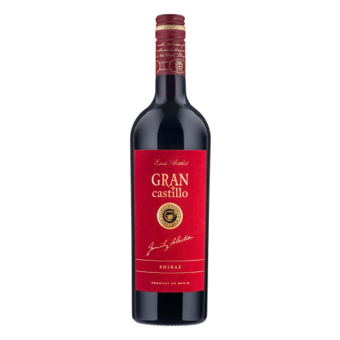 Kaitstud päritolunimetusega vein Gran Castillo Shiraz 0,75l